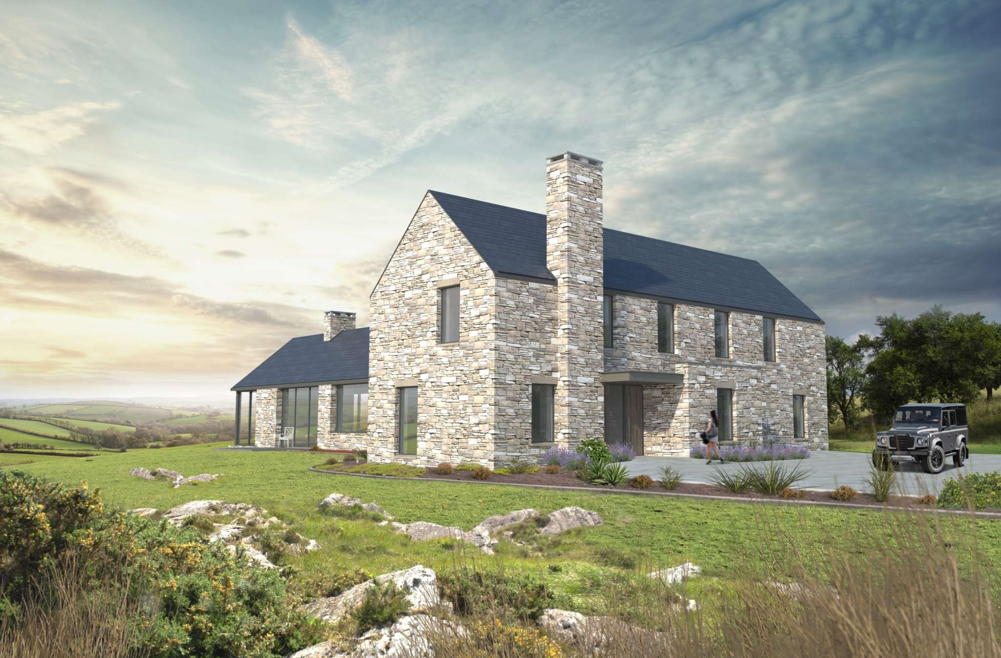 Drumhurt, Cavan, external render